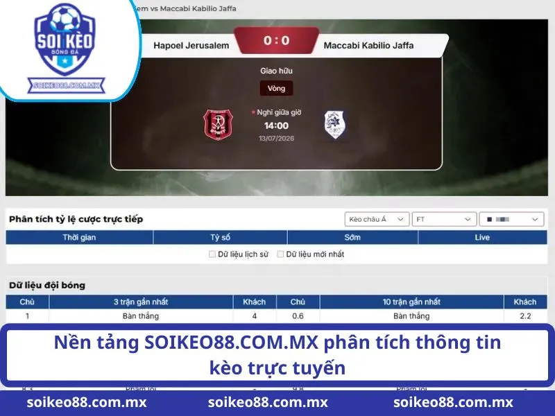 Soi Kèo Bóng Đá SOIKEO88.COM.MX - Phân Tích Tỷ Lệ Kèo Chuẩn 12 Nền tảng SOIKEO88.COM.MX phân tích thông tin kèo trực tuyến