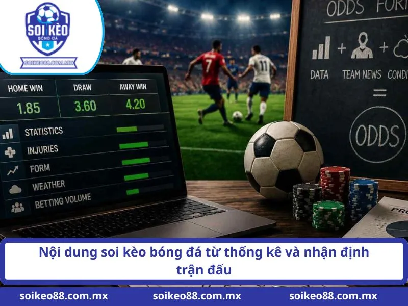 Nội dung soi kèo bóng đá từ thống kê và nhận định trận đấu