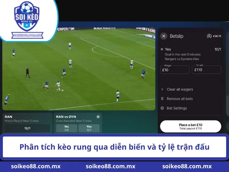 Phân tích kèo rung qua diễn biến và tỷ lệ trận đấu