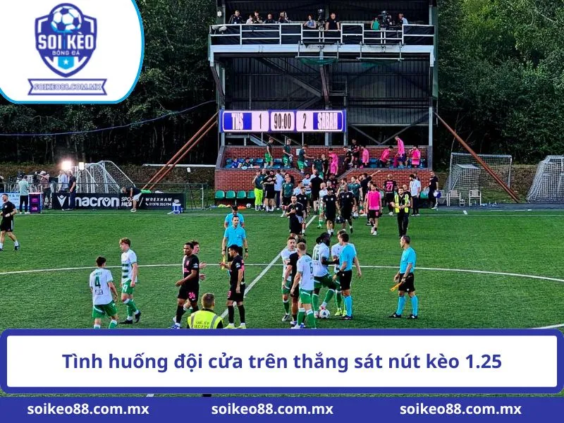 Kèo 1 1/4 Là Gì? Cách Tính Kèo 1.25 Chi Tiết 3 Tình huống đội cửa trên thắng sát nút kèo 1.25